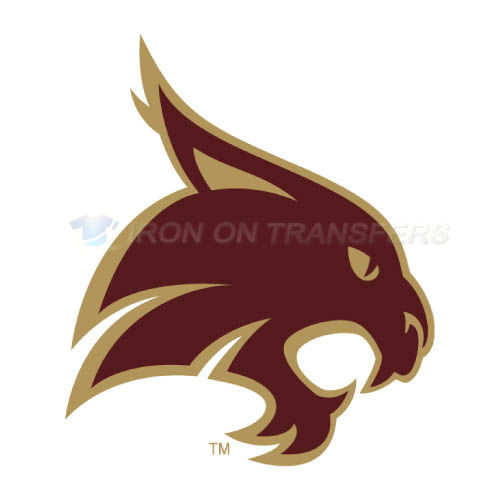 Texas State Bobcats Logo T-shirts Iron On Transfers N6549 - Click Image to Close